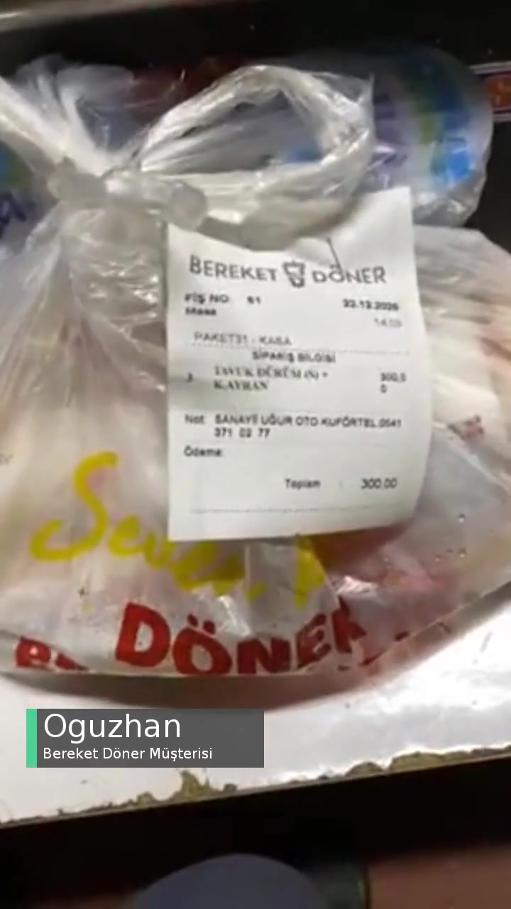 Bereket Döner Personellerinizin Müşterilere İyi Davranmasını İstiyorum! videonun kapak resmi