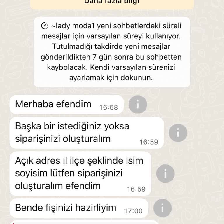 Siparişim Gönderilmedi, Param İade Edilmiyor: Lady_Moda1 Güven Sorunu