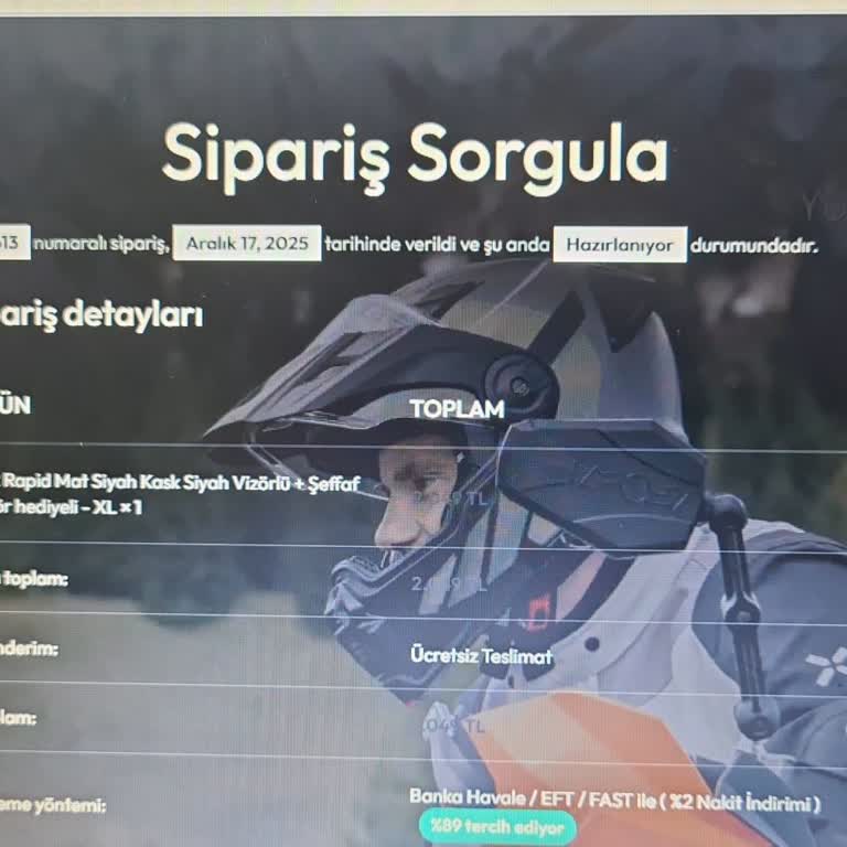 Otogelsin.com Siparişimi Hala Kargolamadı