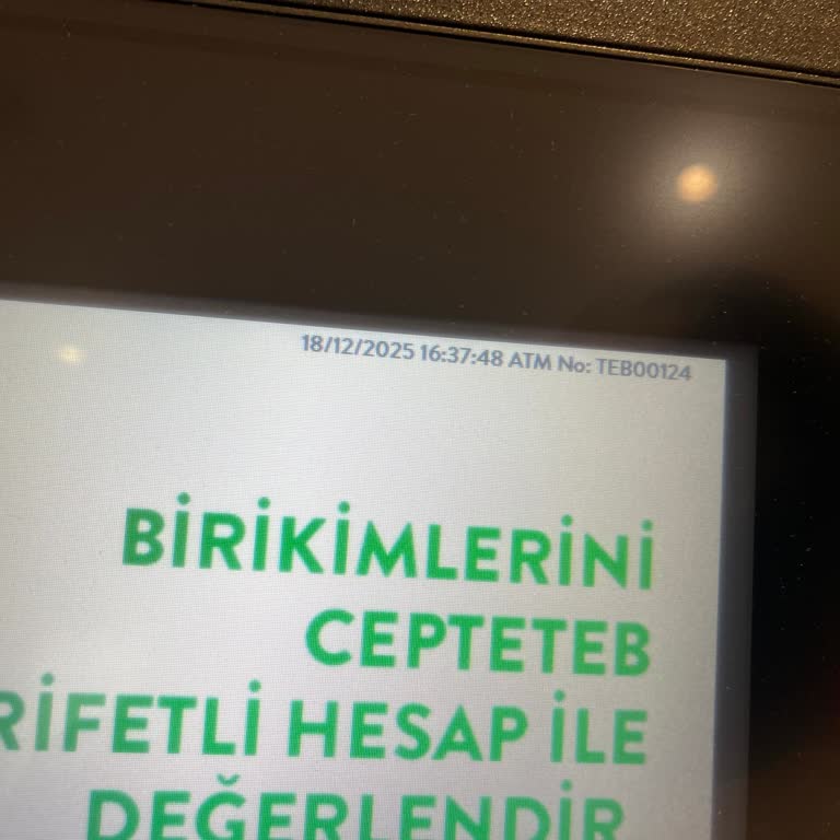 TEB ATM’de Kartsız İşlemde Param Kayboldu Çözüm Bulamıyorum