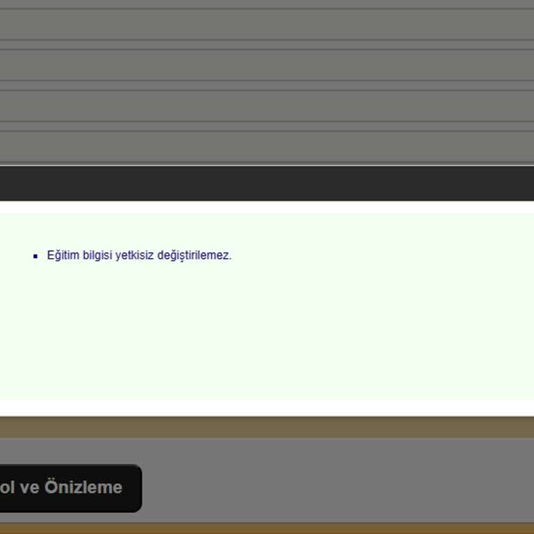 ÖSYM Tercih Sisteminde Eğitim Bilgisi Hatası Nedeniyle Başvuru Tamamlanamıyor