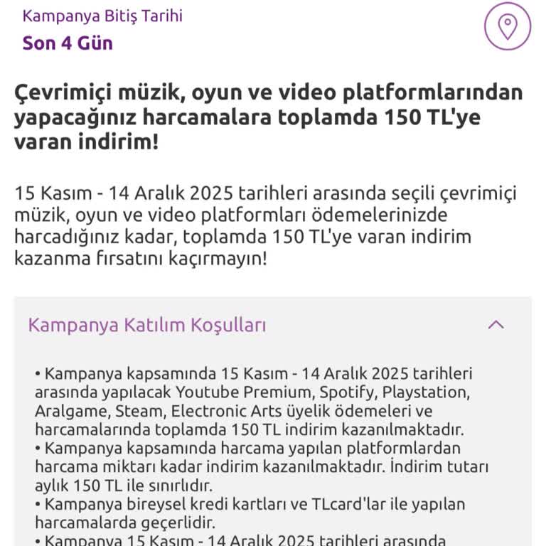 Kampanya Koşullarına Uygun İndirimler Eksik Yansıtıldı, Tam İade Talep Ediyorum