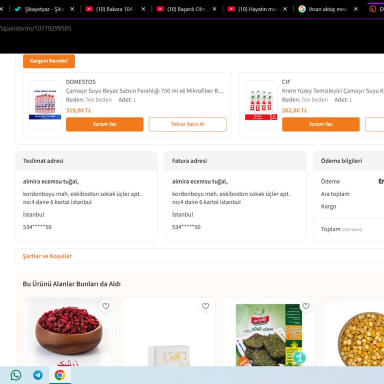 Yanlış Adrese Teslim Edilen Siparişim İçin Trendyol’dan Çözüm Bekliyorum