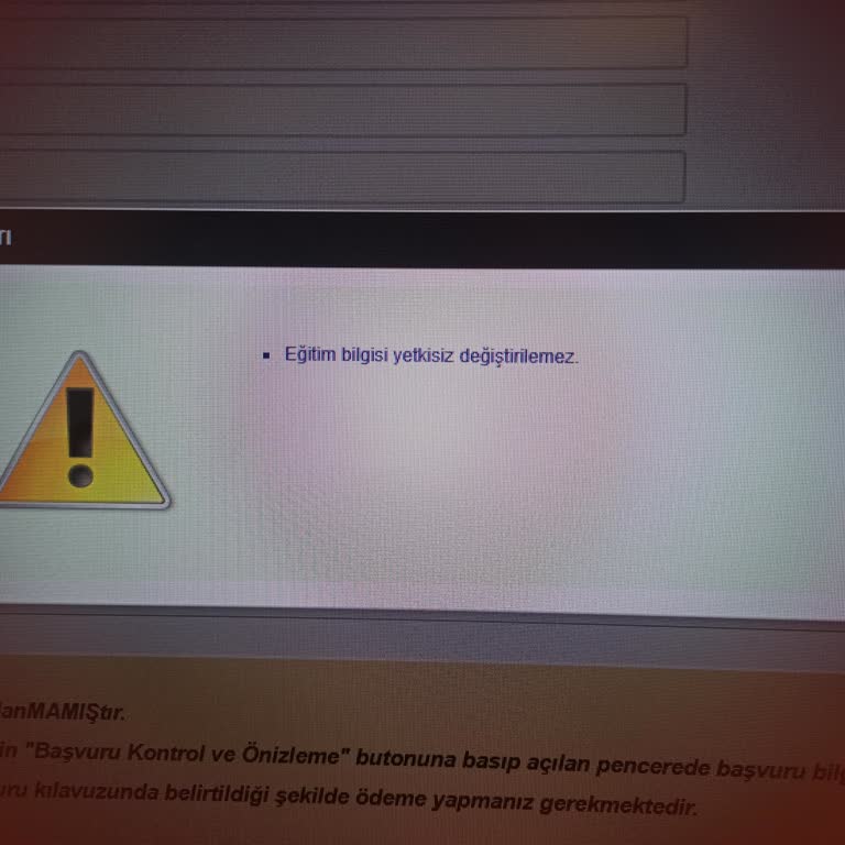 ÖSYM Tercih Başvurusunda Eğitim Bilgisi Hatası Nedeniyle İşlem Tamamlanamıyor