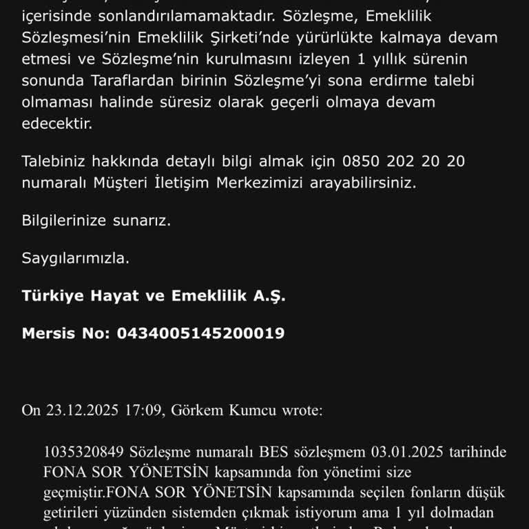 Fona Sor Yönetsin Kısıtlaması Nedeniyle Fonlarımı Özgürce Yönetemiyorum