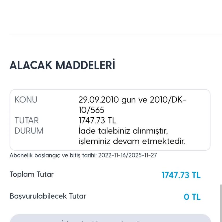 İptal Sonrası Alacağım 1.747 TL Hâlâ Ödenmedi!