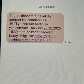 Onaysız 59 TL İnternet Ücreti Kesildi Ve İade Bekleniyor