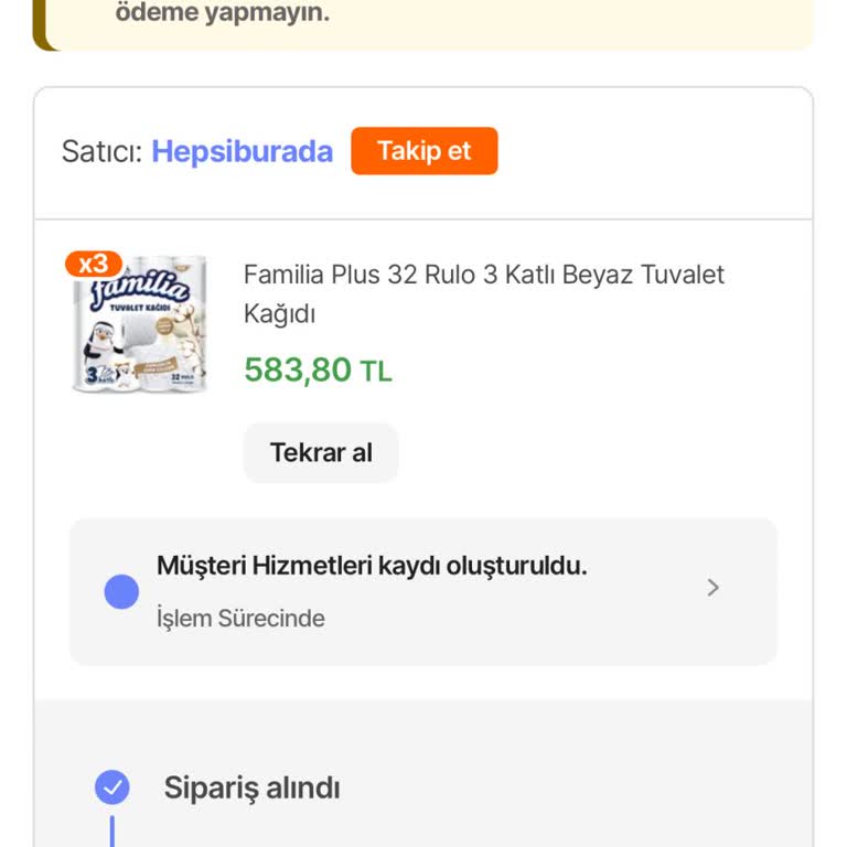 Hepsiburada’dan Kargoya Verildiği Söylenen Siparişim Gelmedi