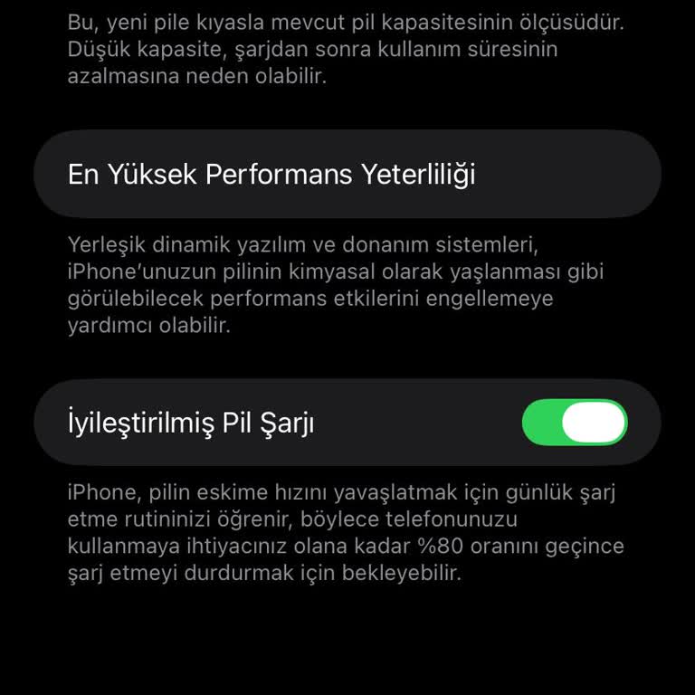 Yenilenmiş Telefon Pil Sağlığı Hızla Düşüyor Ve Şarj Tüketiyor