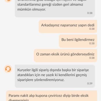 Trendyol GO’da Eksik Hamburger Ve Yetersiz Kupon İadesi