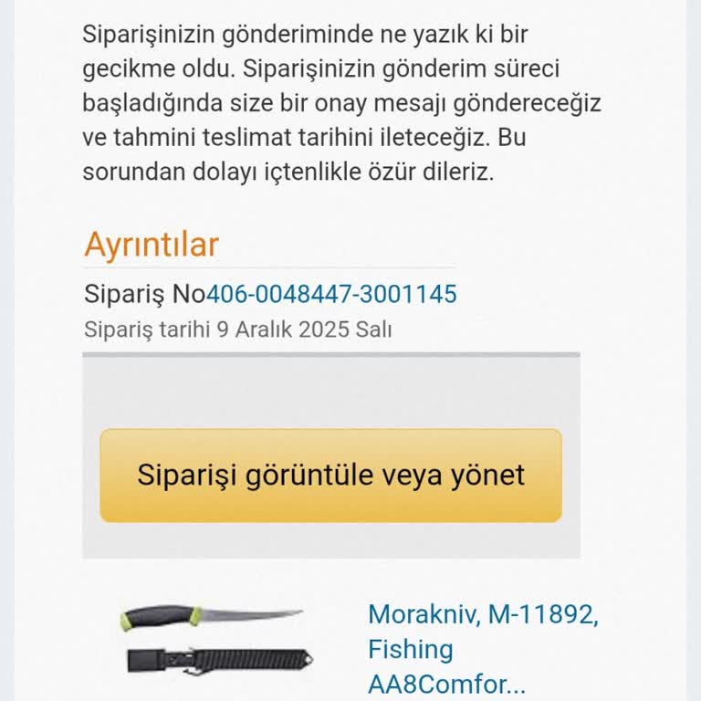 Amazon Siparişim Kargoya Verilmedi Ve İptal İadesi Gerçekleşmedi