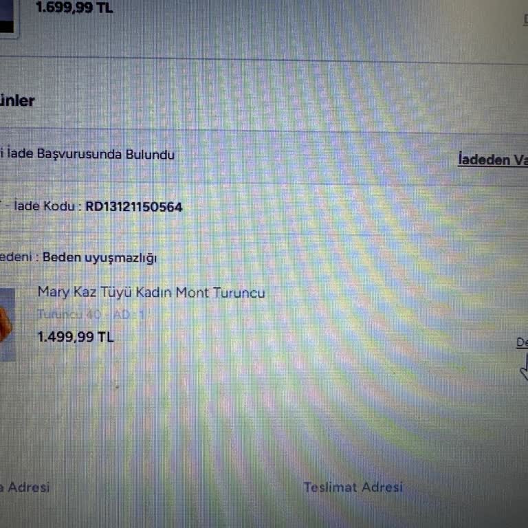 Lufian'dan İade Edilen Montun Ücreti Geri Gelmedi Ve Müşteri Hizmetleri Yanıt Vermiyor