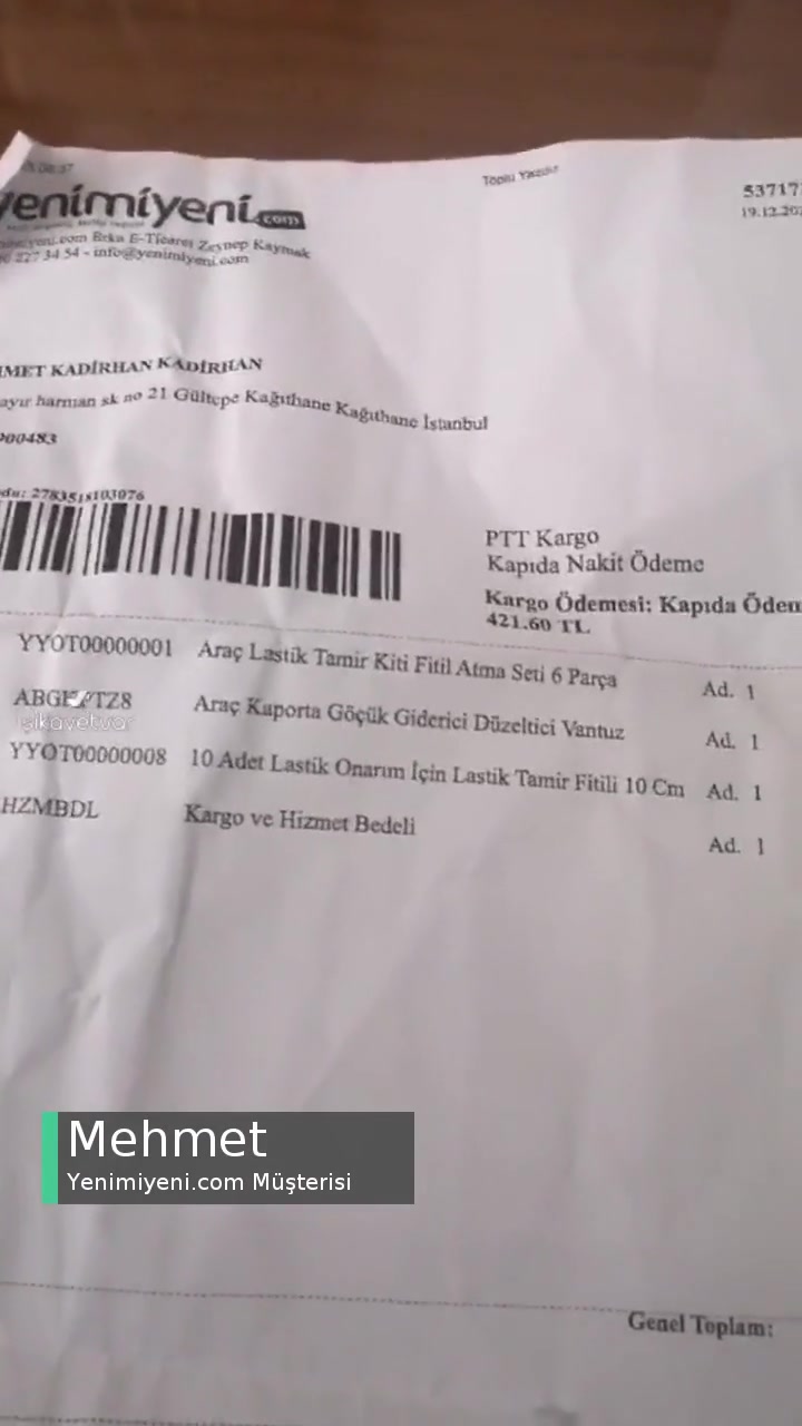 Yenimiyeni.com Kırık Ürün Teslim Edildi, Firmaya Ulaşamıyorum! videonun kapak resmi
