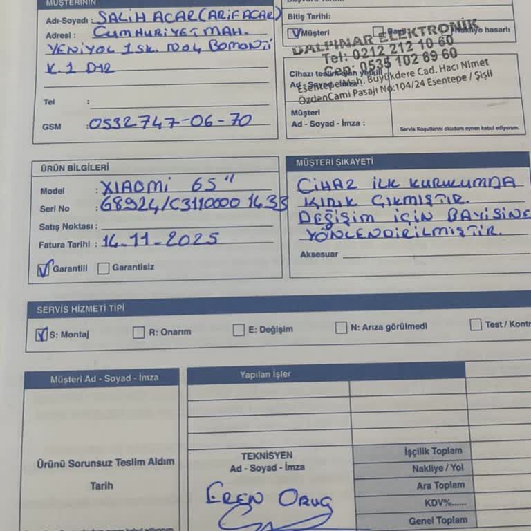 Horoz Lojistik Ürünü Almadı Ve İade Sürecinde Bilgi Vermedi