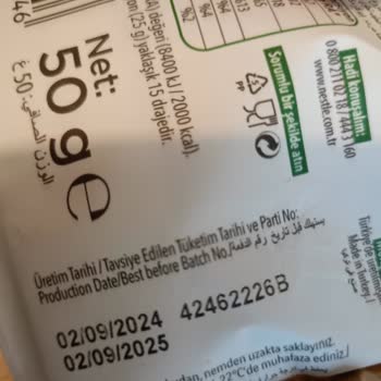 Geçmiş Son Kullanma Tarihli Ürünün Gönderilmesi Güvenimi Sarsıyor