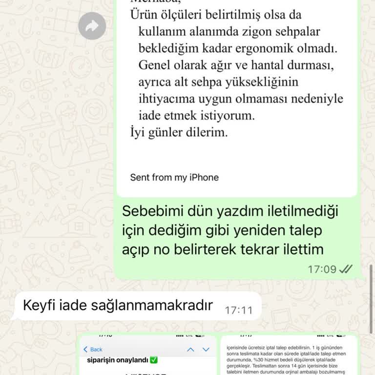 Vivense'de Standart Ürün İadesi Özel Üretim Gerekçesiyle Reddedildi