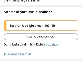 Teslimat Bilgisi Olmadan Ürün İade Edildi