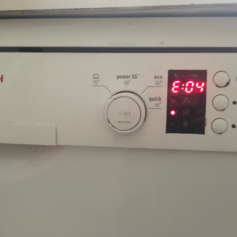 Bosch Silence Plus Bulaşık Makinesinde Kronik E04 Arızası Ve Ücretsiz Onarım Talebi