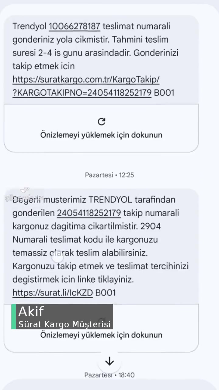 Sürat Kargo Kalitesiz İş Yapması Veya Yapmaması videonun kapak resmi