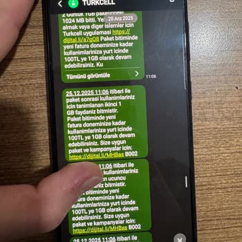 Turkcell Hattıma Arka Arkaya 4 Kez 1 GB Ek Paket Tanımlanması Ve Haksız Ücretlendirme