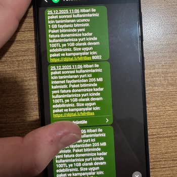Turkcell Hattıma Arka Arkaya 4 Kez 1 GB Ek Paket Tanımlanması Ve Haksız Ücretlendirme