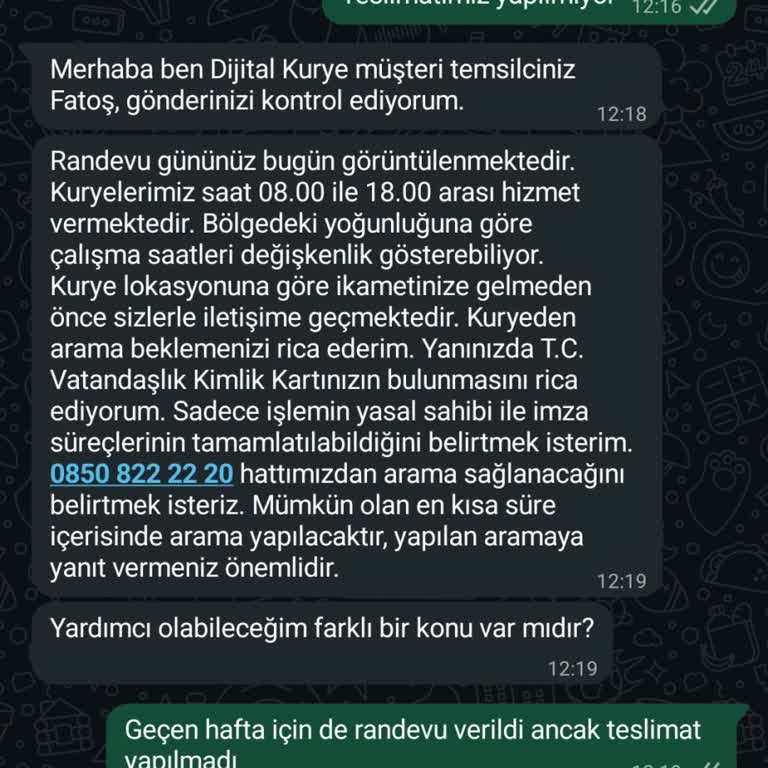 Djt Kuryeden 2 Hafta Süren Teslimat Gecikmesi Ve Cevapsızlık