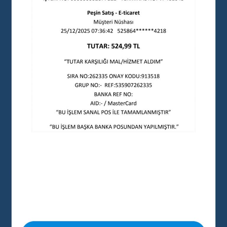 524 TL’lik İzinsiz Kart İşlemi İçin Acil İnceleme Ve İade Talebi