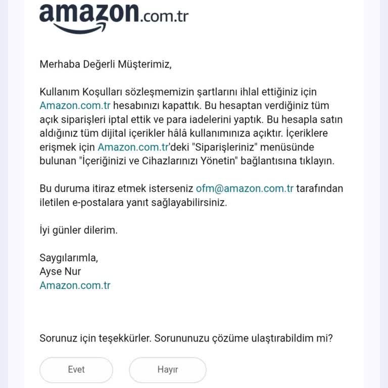 Aktif Ve Gecikmede Görünen Sipariş İçin İptal Ve İade Talebi