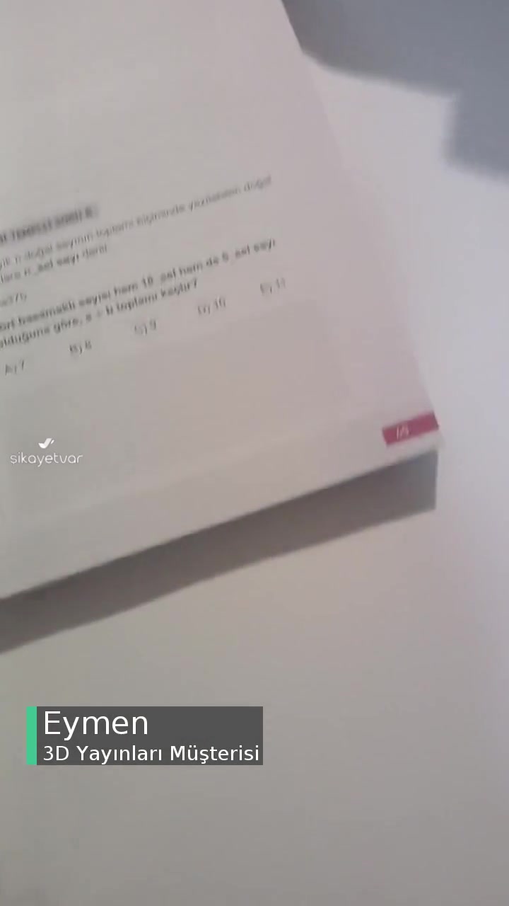 3D Yayınları Sayfalardaki Eksik Ve Hatalı Basım videonun kapak resmi