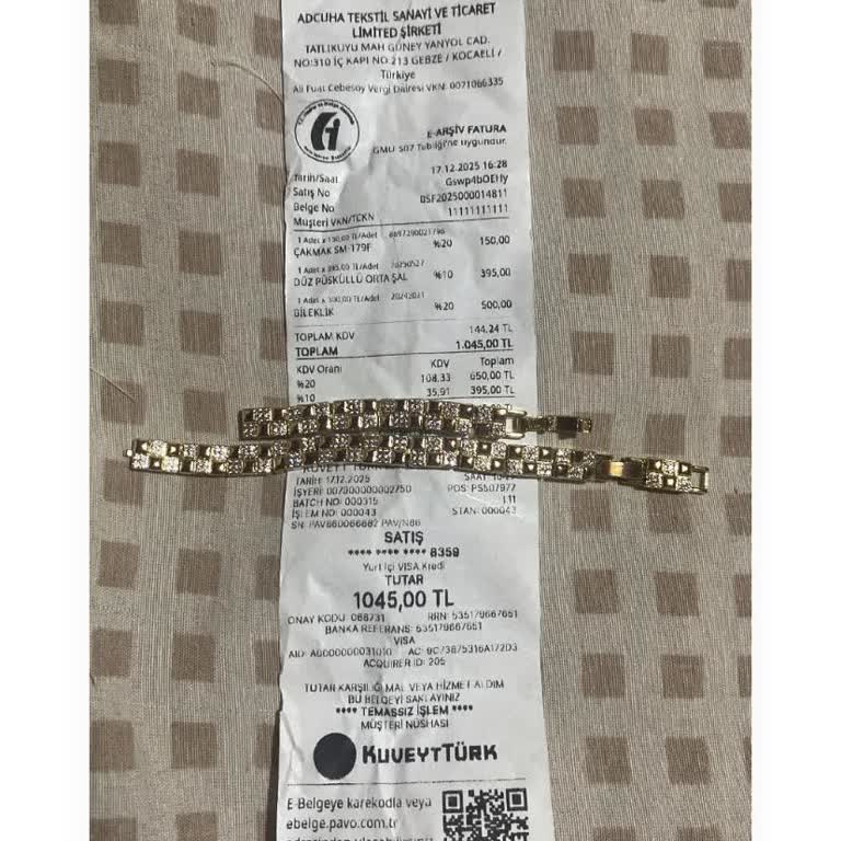 Küçük Sürede Kırılan Çelik Bileklik İçin İade Ve Değişim Talebi