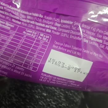 Ülker Hobby Çikolatasında Kötü Koku Ve Farklı Tat