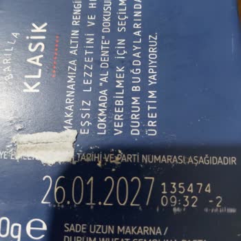 Barilla Makarnayı Açtığım Zaman Bozulma Olduğunu Gözlemledin