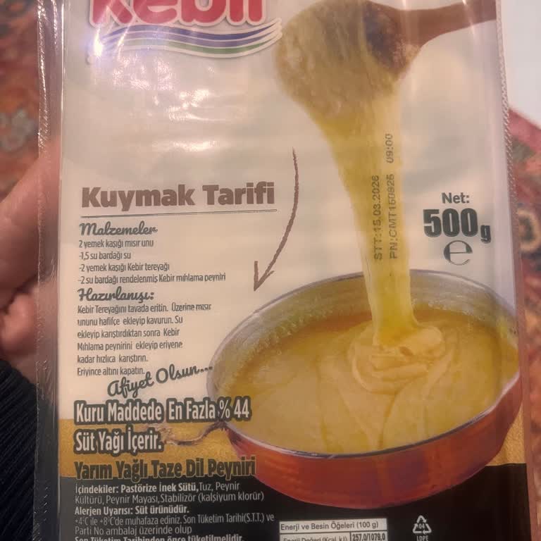 Trendyol Market Yanlış Ürün Gönderdi Ve Tam Yağlı Kuymak Peyniri Yerine Yarım Yağlı Dil Peyniri