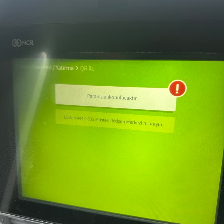 ATM QR Para Yatırma Sorunu Nedeniyle 56 Bin TL’nin Yutulması Ve Gecikmeli İade Talebi