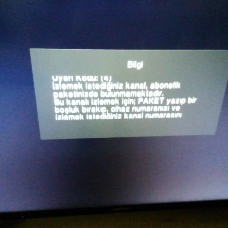 Üst Paketteki Kanallar Açılmıyor Ve Ücretli Servis İsteği Haksız