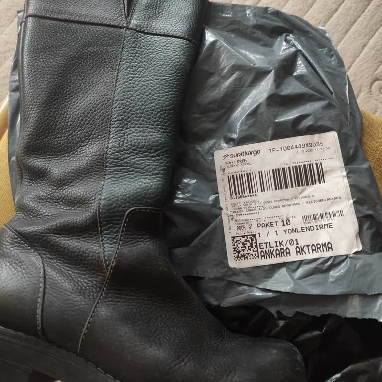Sürat Kargo Etlik Şubesinde Çizme Kargosu 26 Gün Gecikmeli Ve Eksik