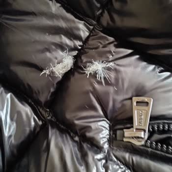 Yüksek Fiyatlı Şişme Montun Kısa Sürede Yırtılması Ve Tüy Kaçırması