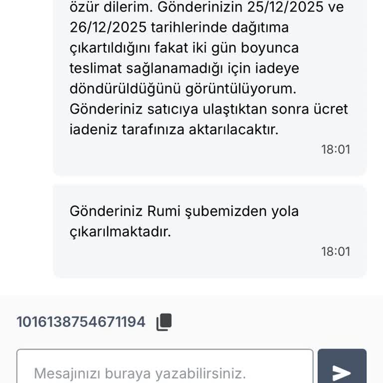 Kargonun Teslim Edilmemesi Ve İade Sürecinin İptaline Karşı Çözüm Talebi
