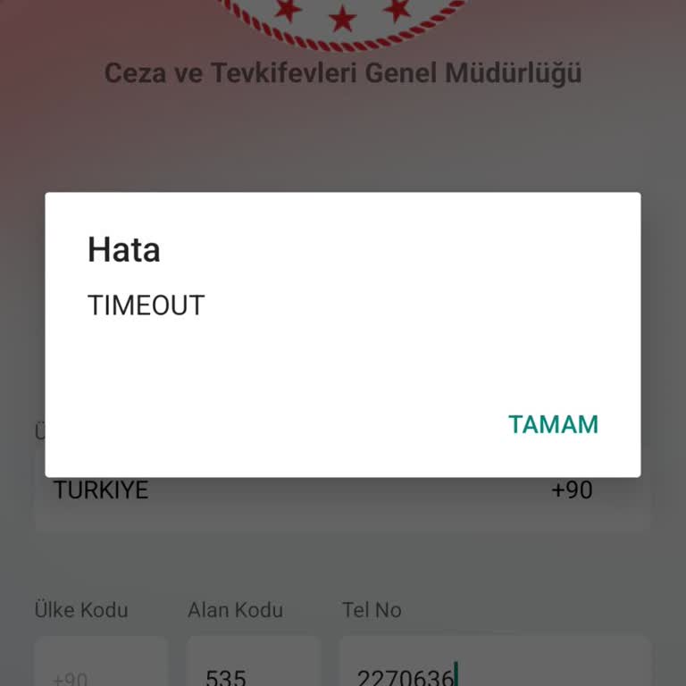 E‑Görüş Uygulamasında Sürekli Timeout Hatası Ve Giriş Sorunu