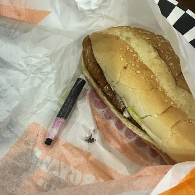 Burger King Menüsünde Kalem Çıktı Hijyen İhlali Ve Tam İade Talebi