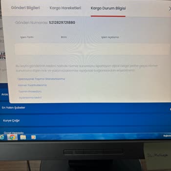 Aras Kargo Takip Durumu Güncellenmedi Ve Resmi Teslim Belgesi Talebi