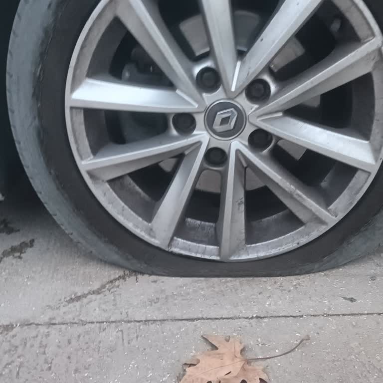 Balon Yapan Goodyear Lastiği Patladı, Sensör Bozuldu Ve Yolda Hayati Tehlike Oluştu