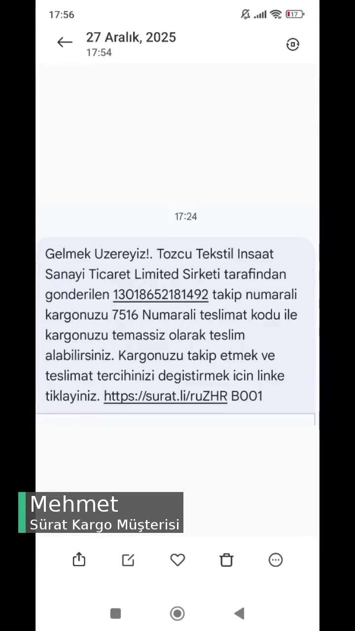 Silivri Sürat Kargo Mağduriyeti! videonun kapak resmi