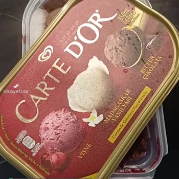 Carte D'or Dondurma Hava Almış, Bozulmuş!