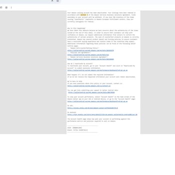 E İhracat Türkiye Eğitiminde Verilen Yanlış Yönlendirme Nedeniyle Amazon Hesabım Kapatıldı Ve 10.000$ Zarar Görüldü