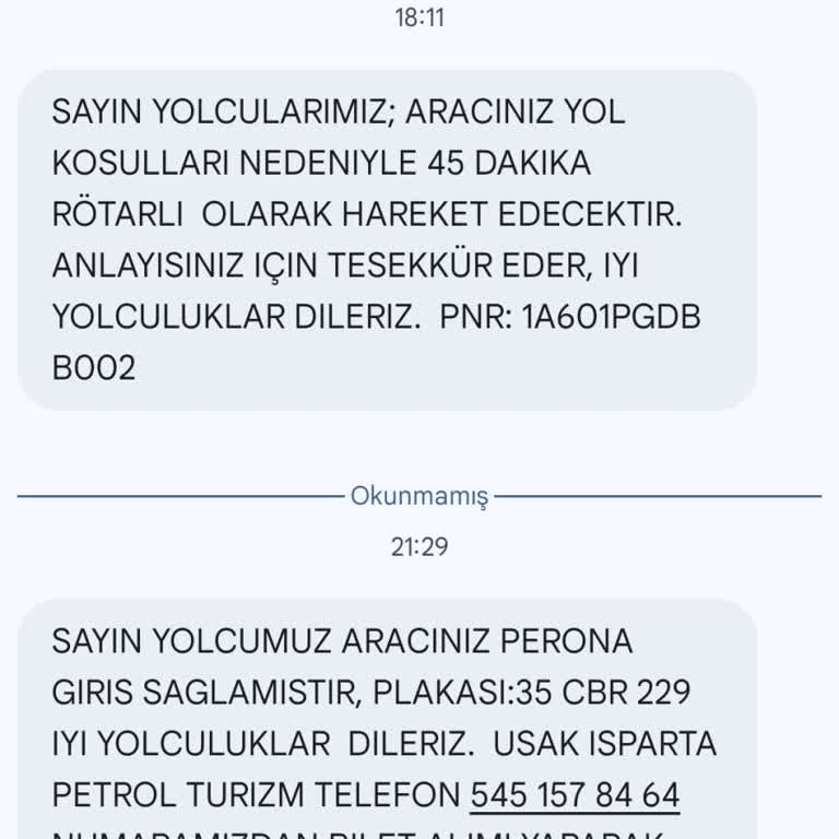 1,5 Saatlik Gecikme Ve Bilgilendirme Yokluğu Nedeniyle Bilet İadesi Talebi