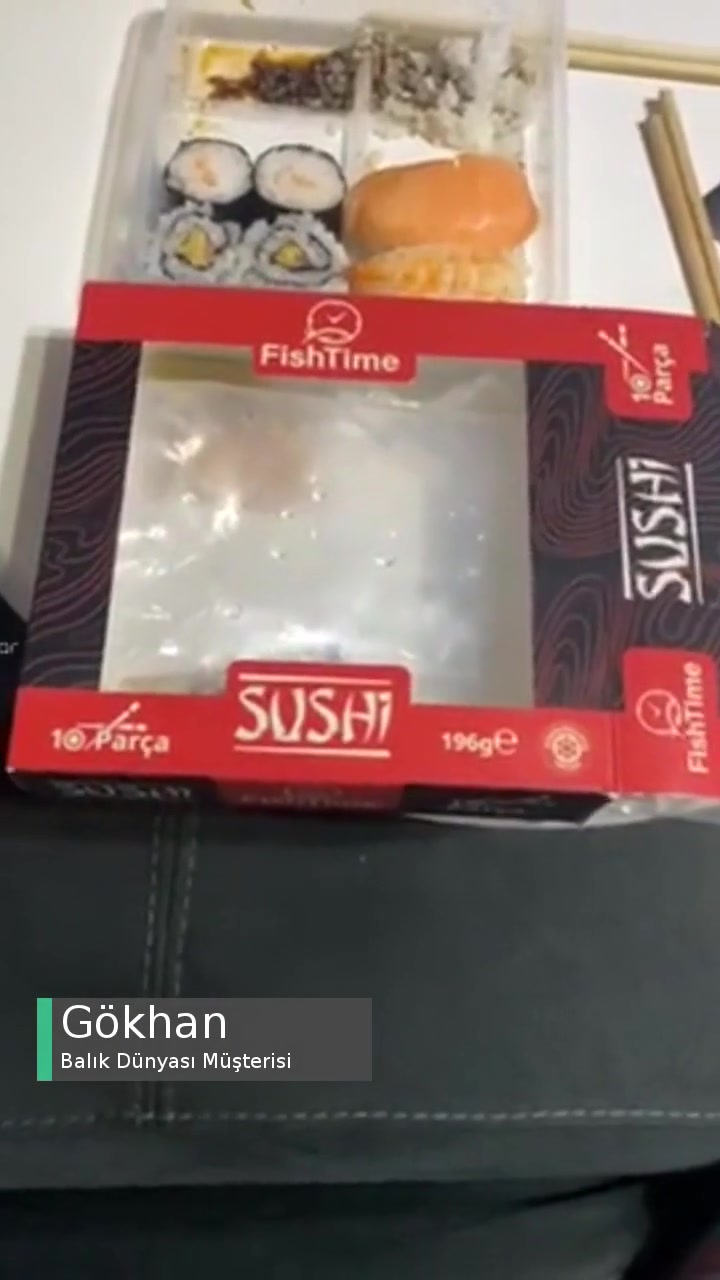 Balık Dünyası 10 Parça 196gr Sushi Lezzetsiz! videonun kapak resmi