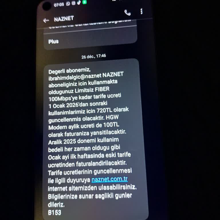 Naznet'in 560 TL'lik Ücretini 820 TL'ye Yükseltmesi Ve Sözleşme İhlali