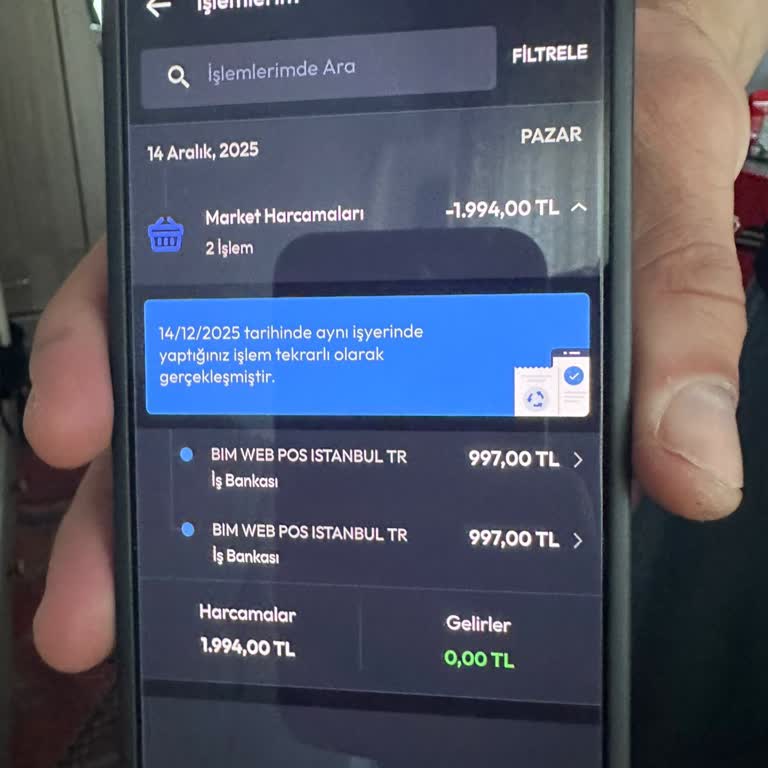 BİM Web Pos’tan Çifte Çekim Ve Siparişin Gelmemesi