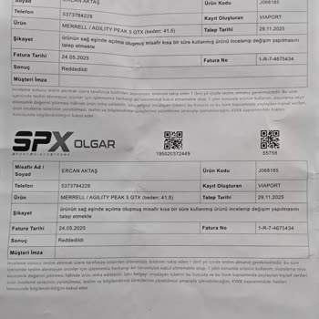 Kısa Sürede Açılan Merrell Ayakkabı İçin Değişim Ve İade Talebi